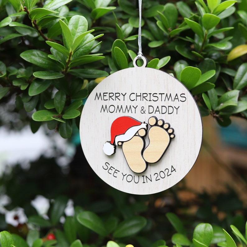 Merry Christmas Mommy and Daddy See You in 2024 Christmas Tree Etsy