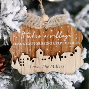 Targa In Legno Con Scritta 'Thank You' E Supporto In Metallo, 10x10 Cm. Decorazione Da Scrivania Per Ringraziare Amici, Clienti O Famiglia.