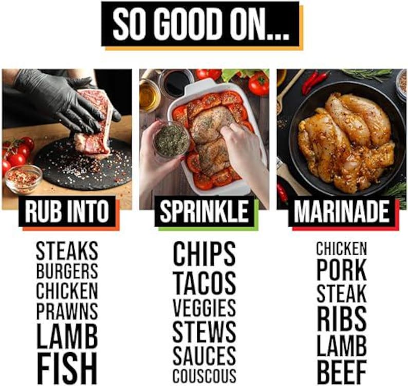 BBQ Spice Rub Gift Set – 6 Global Flavours, Grill Master Seasoning Kit image 7