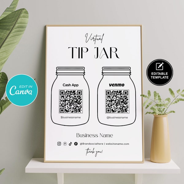 Tip Jar Printable - Etsy