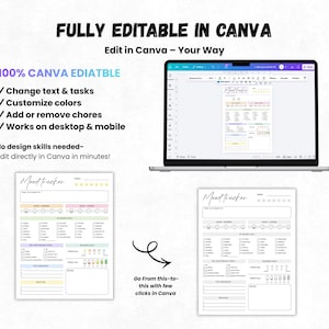 Daily Mood Tracker Printable PDF, Anxiety Tracker, Mental Health Journal, Emotion Log Sheet, Simple Mood Log, Canva Editable Tracker