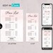 Editable Price List Template Printable Pricing Guide Sheet - Etsy