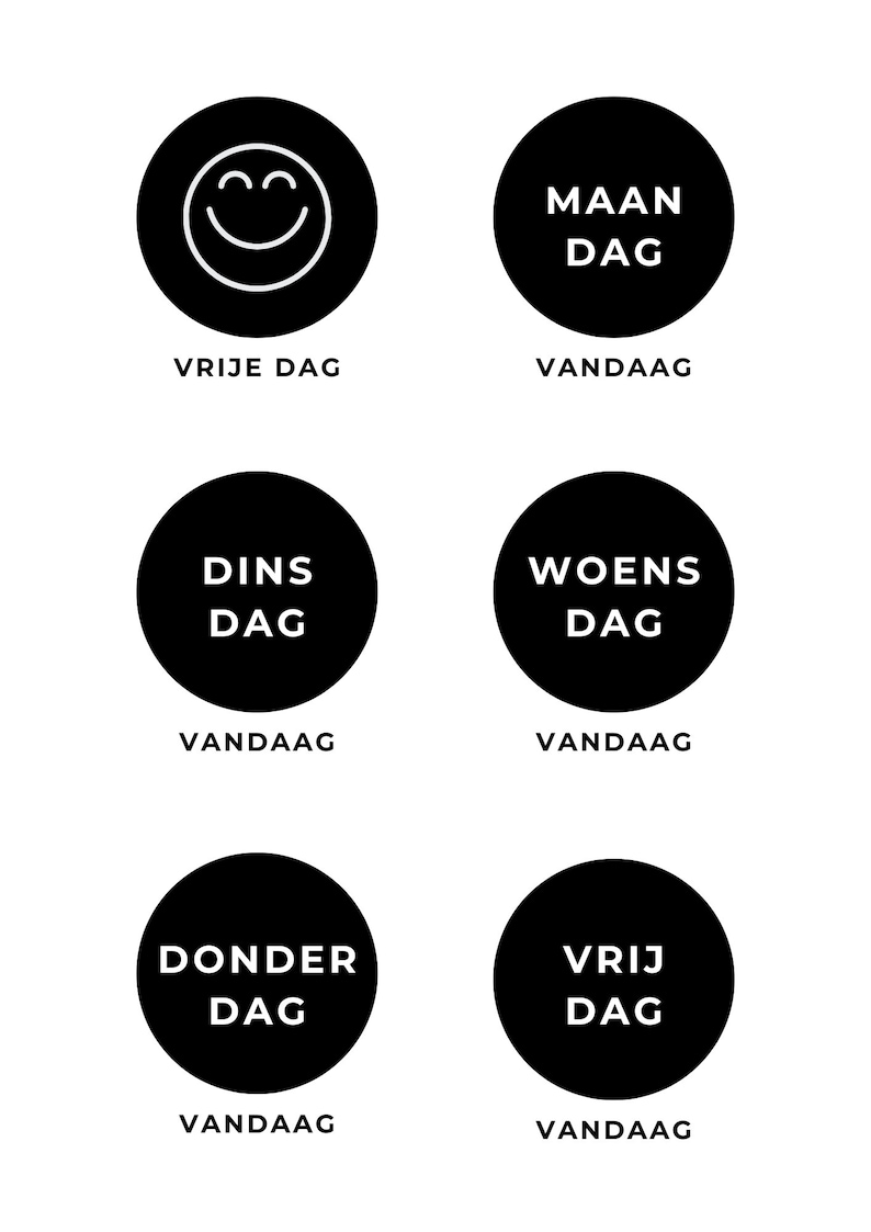 Daily Rhythm Charts Dutch - 120 Routine Charts in Dutch - Direct ...