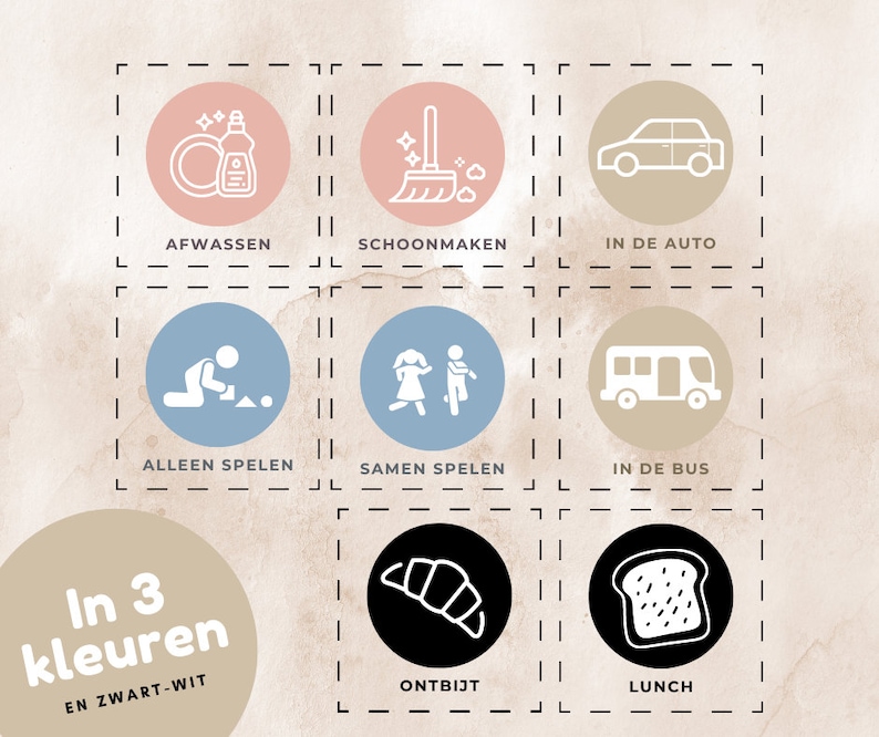 Daily Rhythm Charts Dutch - 120 Routine Charts in Dutch - Direct ...