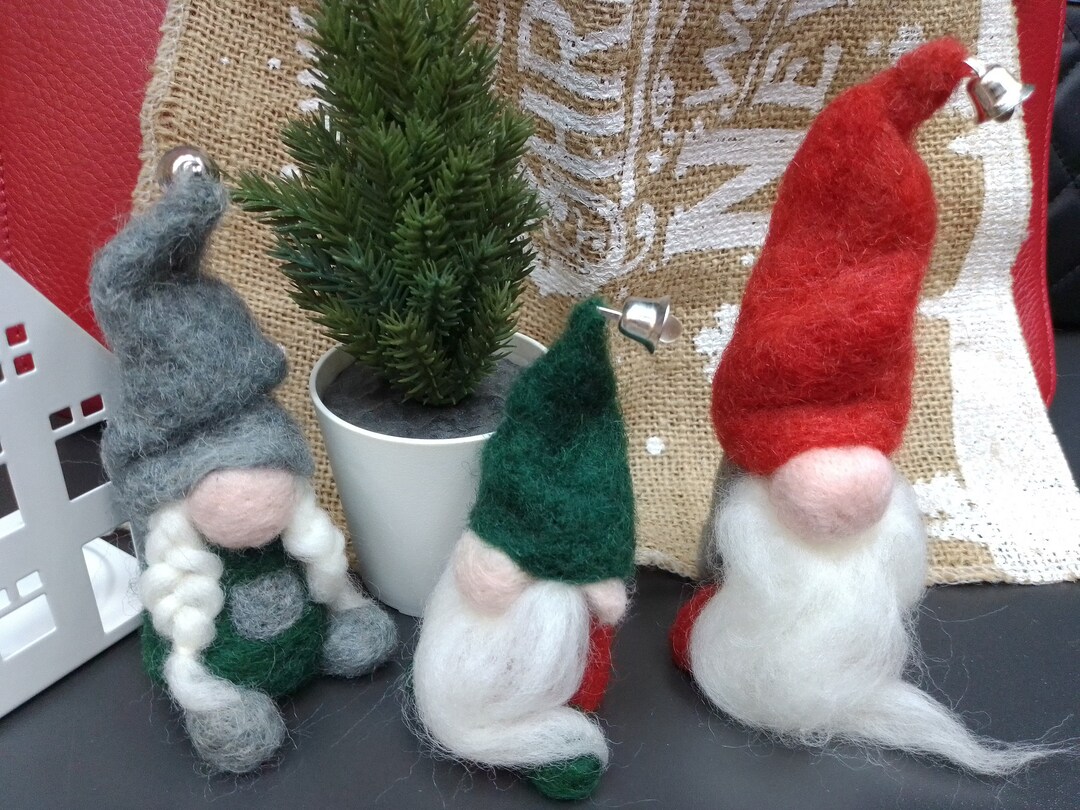 Nordic Christmas Decoration. Felted Gnomes.handmade Christmas - Etsy