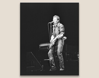 Springsteen Backstage 1981 Bruce Springsteen 1981 Concert Photo: Restored Black & White Giclée ...