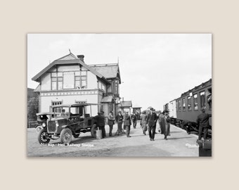 Hell Railway Station. Yes,it's real. Restored Black & White Vintage Photo. Museum Quality Print