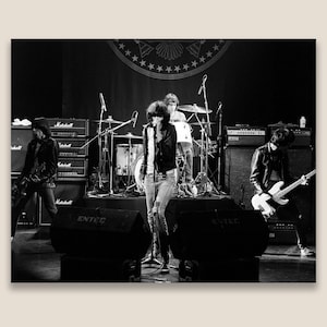 Ramones 1980 European Tour: Restored Black & White Giclée Print