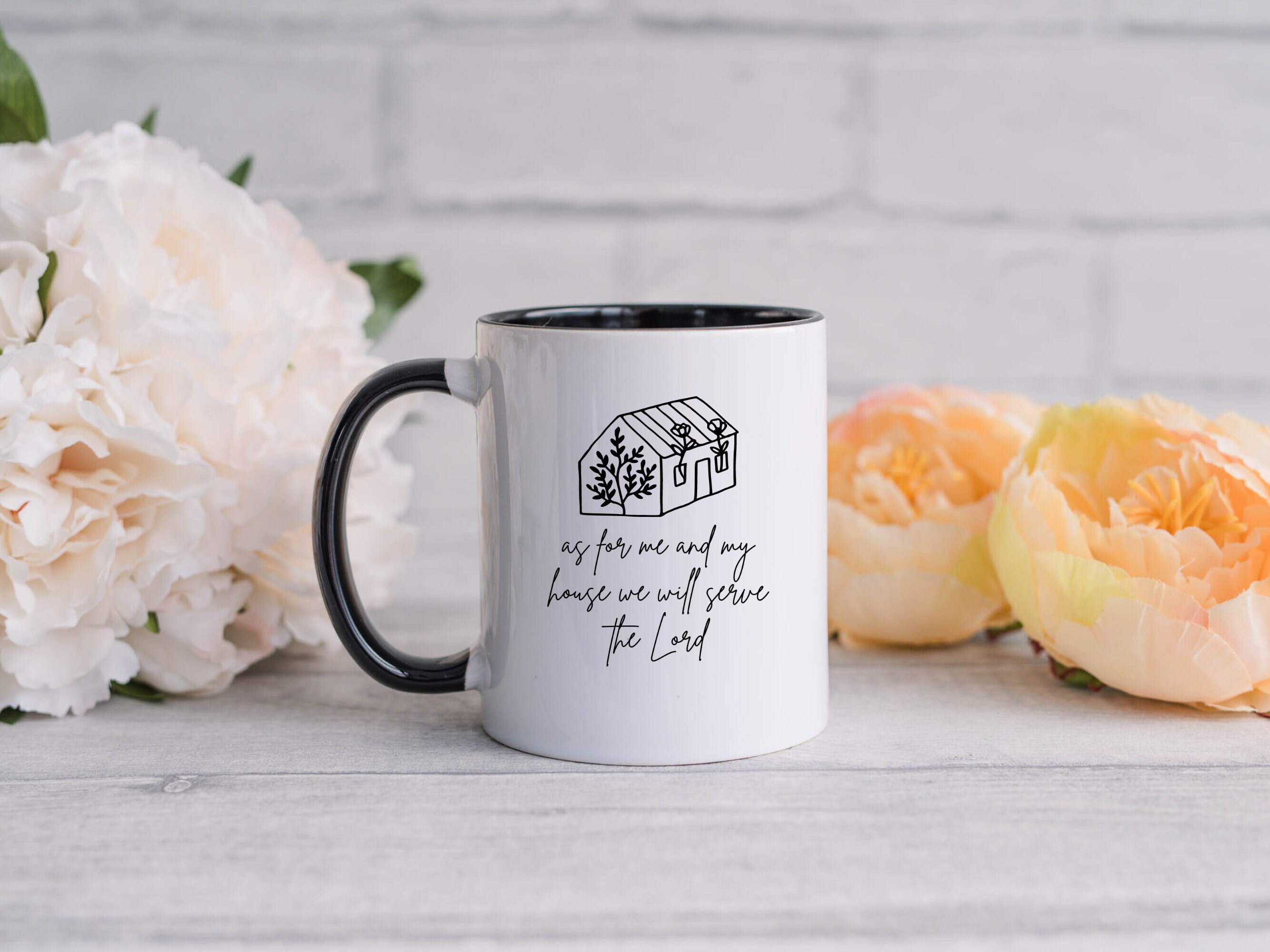 Bible Verse Mug Scripture Coffee Mug as for Me and My House Joshua 24:15  Christian Gift Farmhouse Decor Christian Affirmations Devotion Mug - Etsy