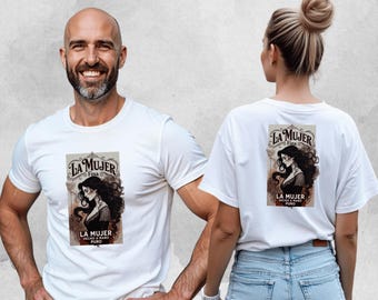 Camiseta La Mujer Fina Cigar - Unisex, Algodón Grueso, Corte Clásico / Regalo Perfecto