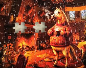 Rompecabezas Año del Caballo - Diciembre Appaloosa / Juegos para jugar / Regalos únicos para amantes de los puros