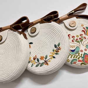 Sac rond en corde de coton