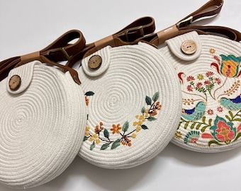Sac rond en corde de coton