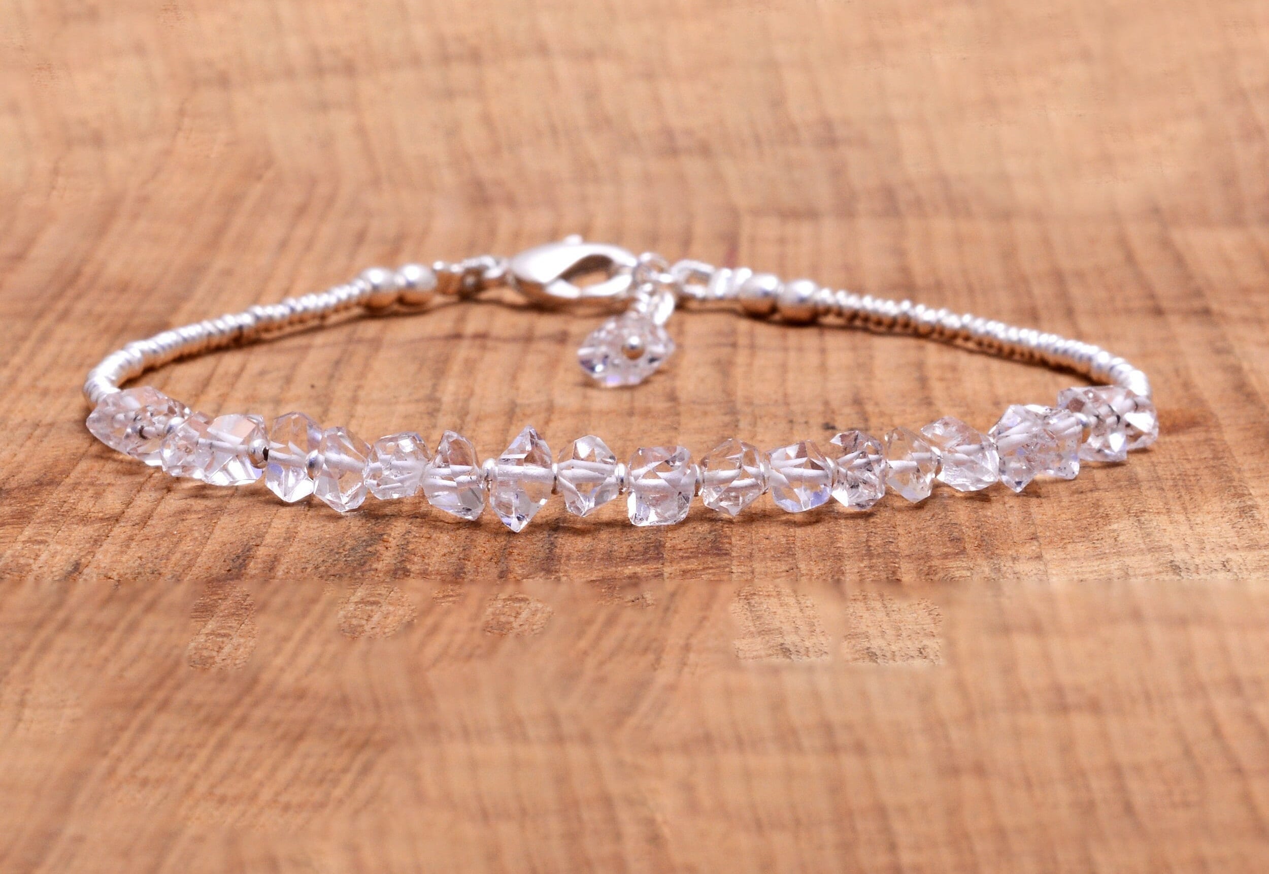 Herkimer DIAMOND ブレスレット ハワイ BellaAnela #541 Herkimer Diamond Bracelet - Etsy