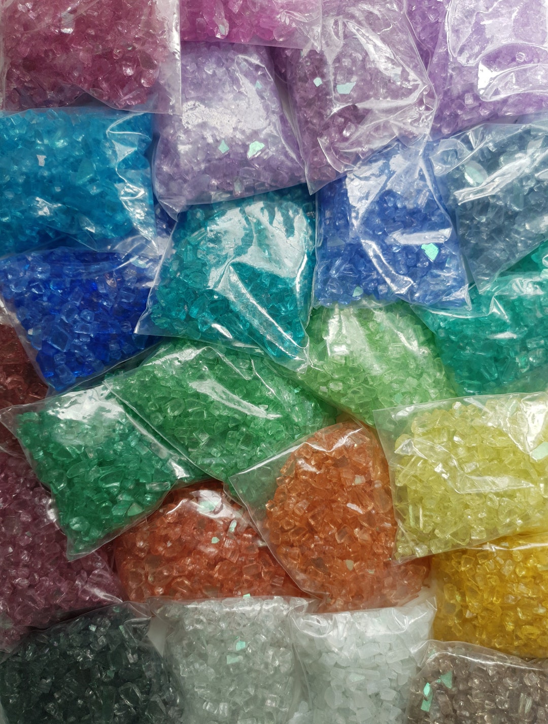 Coloured Crushed Glass, 50g,100g, Arts&craft Supplies, Resin, Decoration, Glass, Glass Chips