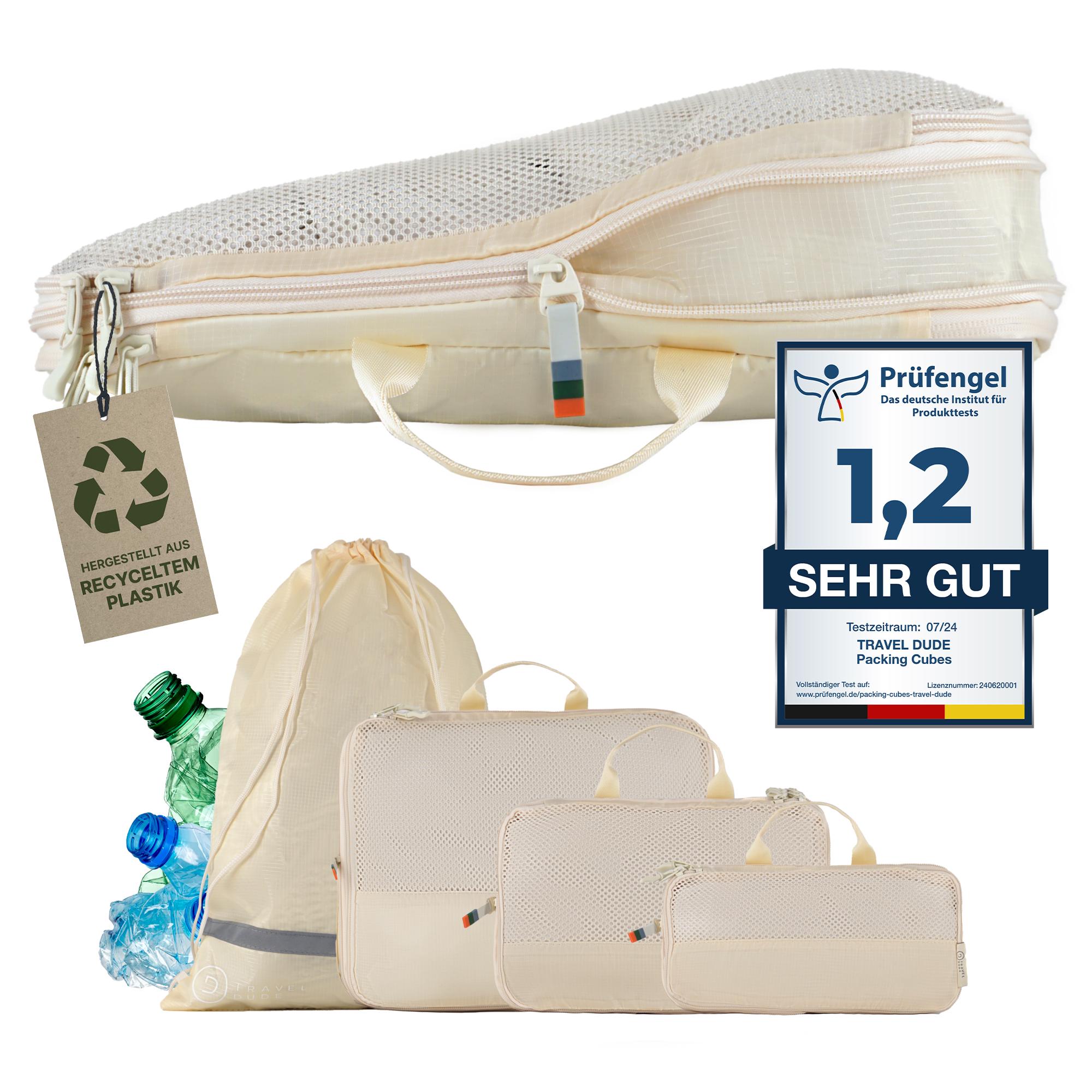 Lot De 8 Cubes De Rangement Compression Pour Voyage - Organiseurs Légers Imperméables