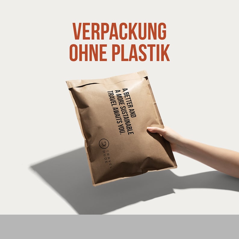 TRAVEL DUDE Packwürfel Set in Wald Grün mit Kompression aus recycelten Plastikflaschen Leichte Packing Cubes Packtaschen Set Bild 9