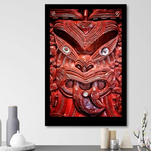 Māori Pouwhenua Carving Digital Print - Authentic Rotorua Whakairo Art | Instant Download | Cultural Home Decor | Unique New Zealand Gift