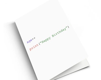 Happy Code Day: Programmer's Birthday Card With Python Greeting Geek ...