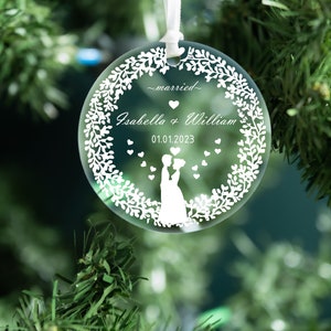 Bulk Wedding Ornament, plexiglass ornament, Personalized Ornament, Custom wedding favor, suitable plexiglass, Your Logo Ornament