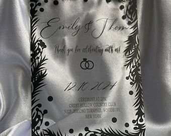 Acrylic Wedding Invitation, Elegant Invitations, Bulk Wedding Favors
