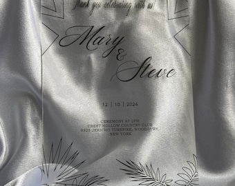 Acrylic Wedding Invitation: Elegant Transparent Invitations
