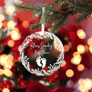 Weihnachtsschmuck, Weihnachtsgeschenke, personalisierte Ornamente, Benutzerdefinierte Hochzeitsbevorzugung, benutzerdefinierte Weihnachten, Ihr Logo Ornamente