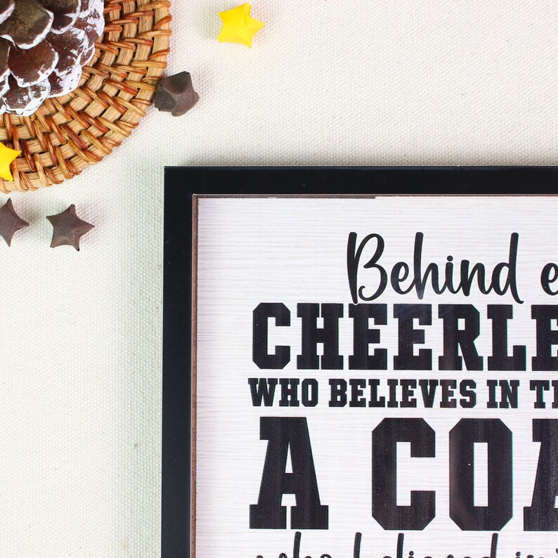 Personalized Cheer Team Signing Frame, Coach With Team Name Sign ...