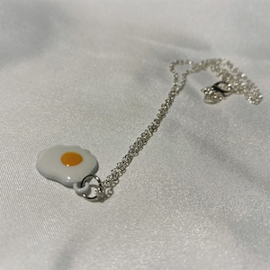 Egg Enamel Plated Pendant Necklace