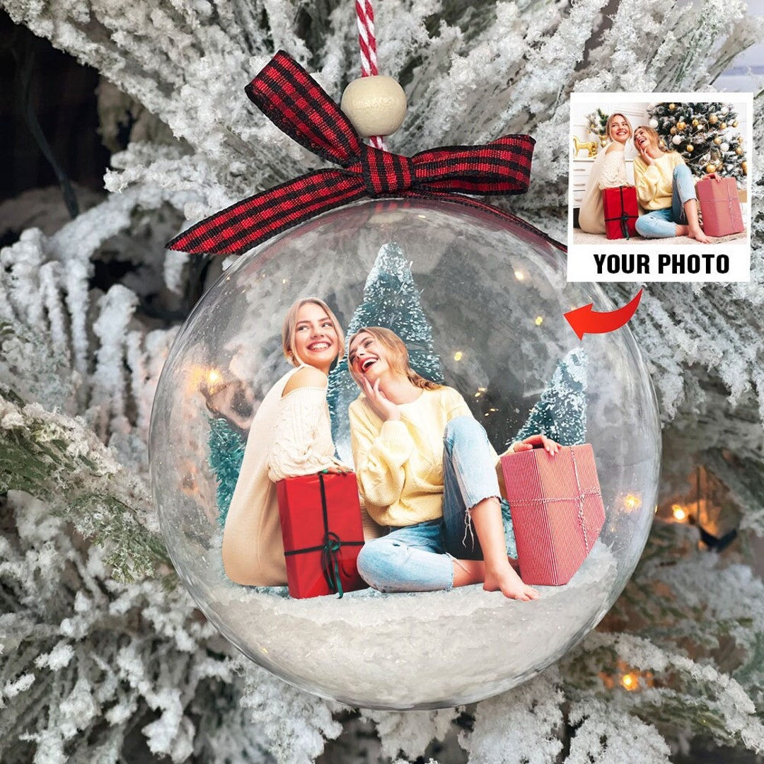 Custom Friendship Photo Ornament Christmas 3D Ball Ornaments Etsy