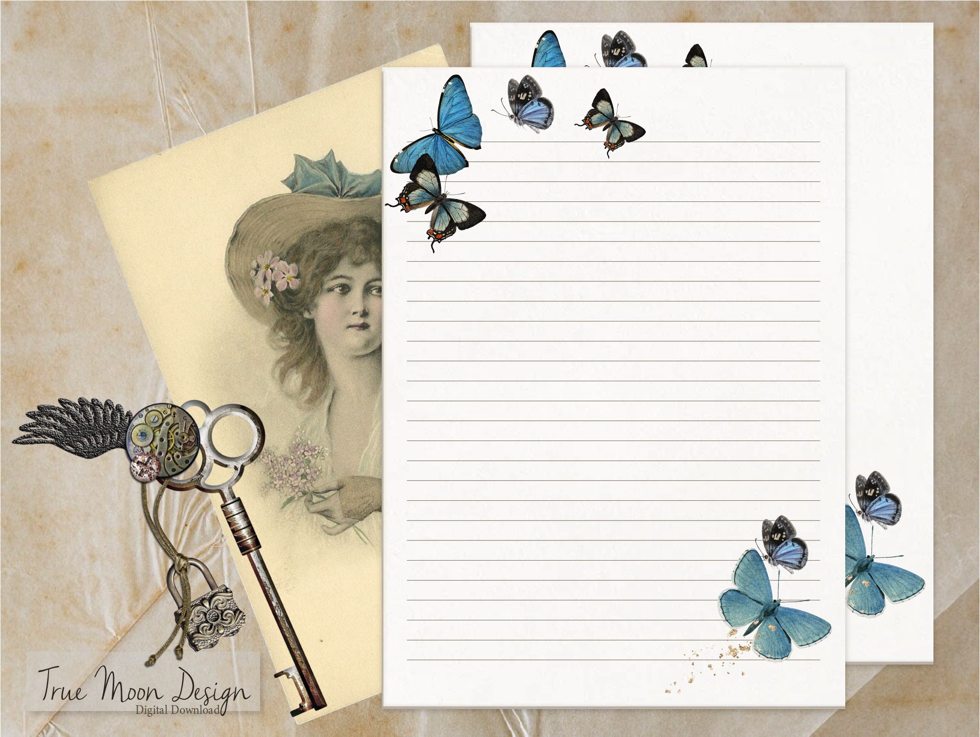 Printable Stationery Set With Envelopes Printable Letter - Etsy