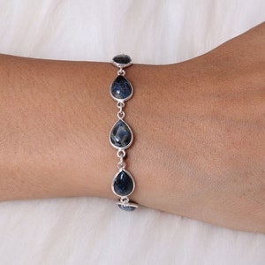 Pietersite Bracelet / 925 Sterling Silver Bracelet / Handmade Bracelet / Adjustable Jewellery / Birthday Gift For Her