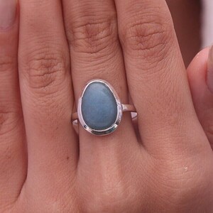 Troilite Quartz Ring / 925 Sterling Silver Ring / Gemstone Ring / Handmade Ring / Minimalist Jewelry / Cabochon Ring / Ring For Women