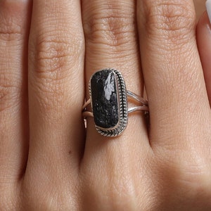 Black tourmaline ring etsy clearance