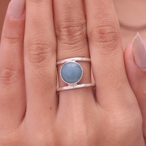 Troilitkvartsring / 925 sterlingsilverring / Rund ädelstensring / Handgjord ring / Boho-smycken / Elegant ring / Ring för kvinnor
