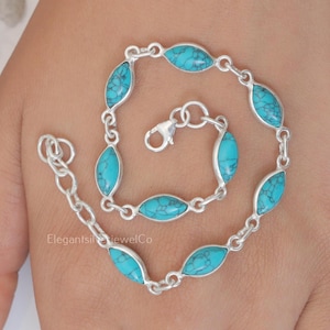 Natural Turquoise Bracelet, 925 Sterling Silver Bracelet, December Birthstone, Adjustable Silver Bracelet, Handmade Jewelry, Gift for Women - Etsy Natural Turquoise Bracelet, 925 Sterling Silver Bracelet, December Birthstone, Adjustable Silver Bracelet, Handmade Jewelry, Gift for Women - Etsy