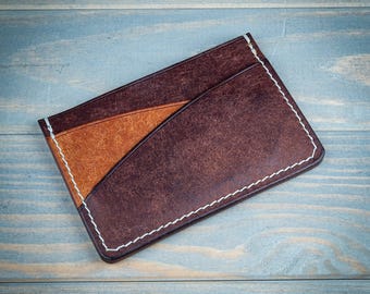 Minimalist Leather Wallet | Handmade Italian Leather Card Holder | Slim Sleeve No. 1 | Perfect Gift for Men & Women
