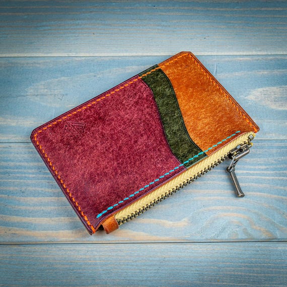 Handmade Italian Leather Zip Wallet | Slim Zip Sleeve No. 1 Lukko | Minimalist Leather Wallet | Perfect Gift for Men & Women
