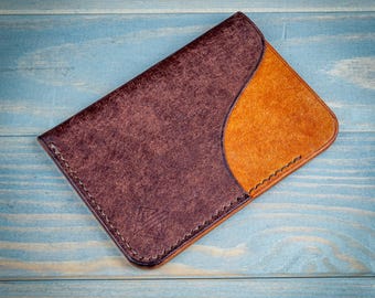 Handmade Italian Leather Card Holder | Vertical Slim Wallet No. 1 | Minimalist Design | Perfect Gift for Men & Women