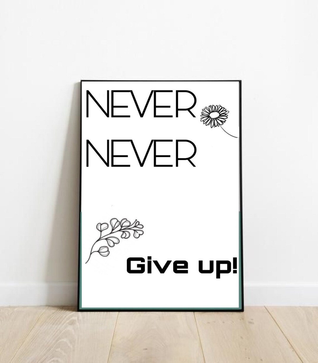 Printable Art Decor Motivational Quotes Black and White for Etsy