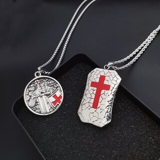 Collana Girocollo Con Ciondolo Croce E Ali D'Angelo - Argento - Gioiello Regalo Per Donna
