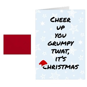Premium Quality Christmas Card - rude / funny adult humour insult banter