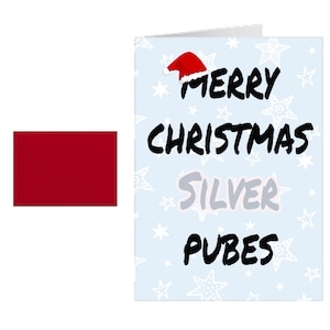 Premium Qualität Weihnachtskarte - unhöflich / lustiger Erwachsener Humor Beleidigung