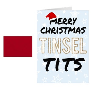 Premium Qualität Weihnachtskarte - unhöflich / lustiger Erwachsener Humor Beleidigung