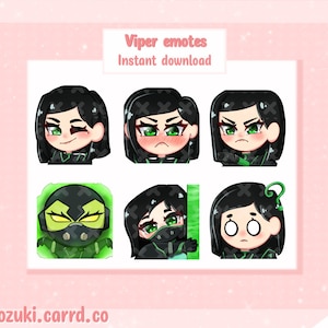 Valorant Viper emotes for twitch and discord