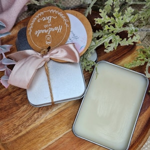 Ręcznie robiony krem do rąk w kostce 50g, Eukaliptus, Cytryna i Geranium, Krem do rąk w torebce, Naturalny krem do rąk, Prezenty na prezent, Prezenty urodzinowe, Organiczny
