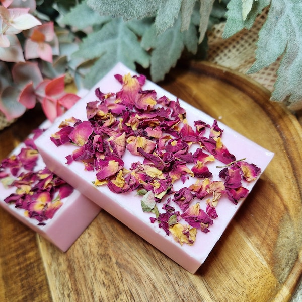 Rose Damascena Handmade Soaps 100g, SLS Free, Natural Soaps, Chemical Free Soap, Gifts for her, Soap Bars, Birthday Gifts, Mothers day gifts