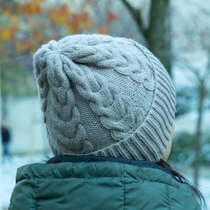 Cable Knit Hat Pattern: Aran Beanie (PDF Pattern)