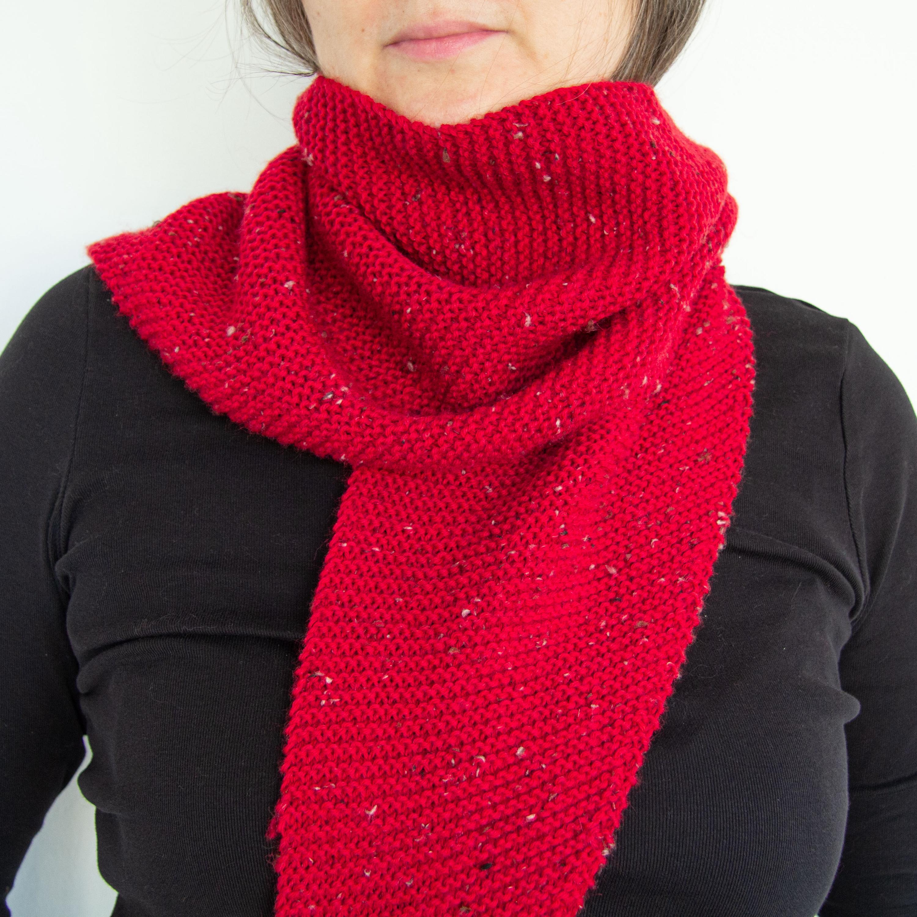 Easy Knit Shawl Pattern PDF, Beginner Knitting Pattern, Triangle Scarf ...