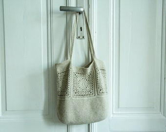 Crochet pattern | Granny square bag | Crochet bag pattern | Boho bag | Crochet tote bag pattern